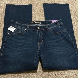 Rock & Roll Cowgirl Juniors mid rise boot cut 33x32